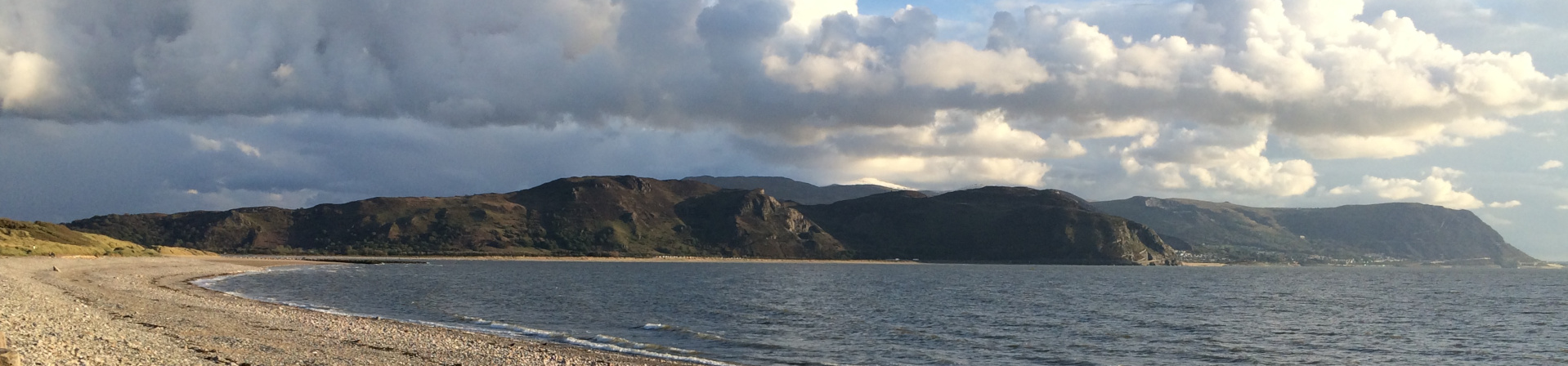 Snowdonia mountain range and Anglesey North Wales.